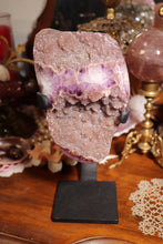 Load image into Gallery viewer, Pink &amp; Purple Sugary Amethyst with Stalactites on Stand