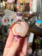 Load image into Gallery viewer, Sparkly Quartz x Carnelian Heart