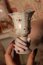 Load image into Gallery viewer, Vintage Floral Hand Vase Sphere Display