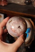 Load image into Gallery viewer, Bubbly Druzy Pink Amethyst Sphere