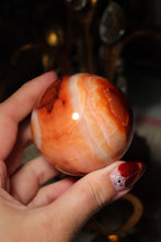 Load image into Gallery viewer, Large Carnelian Eyeball Sphere