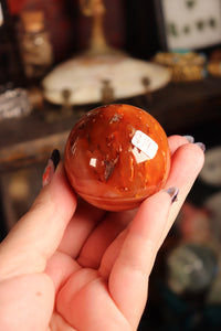 Peachy-Pink Carnelian Sphere