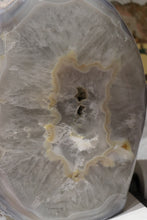 Load image into Gallery viewer, XL 22lbs Cool-Toned Blue Flower Agate with Quartz Freeform