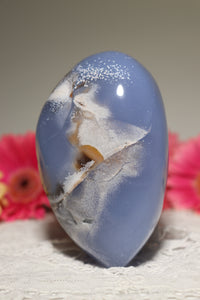 Milky Center Blue Chalcedony Freeform