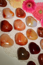 Load image into Gallery viewer, (1) Carnelian Heart