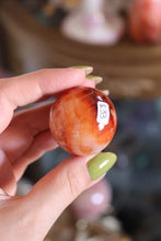 Load image into Gallery viewer, Carnelian x Amethyst Sphere
