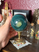 Load image into Gallery viewer, Blue Raspberry + Grape Banded Sea Jasper Sphere
