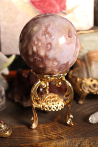 Dreamy Purple & Pink Amethyst x Flower Agate Sphere