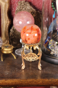 Peachy-Pink Carnelian Sphere