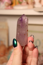 Load image into Gallery viewer, Amethyst Tower with Black Rutile Inclusions