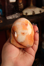 Load image into Gallery viewer, Peachy Carnelian with Quartz Freeform