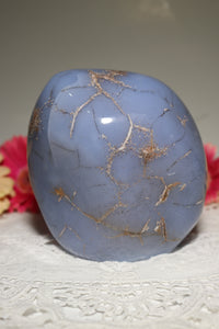 Dragon Egg Blue Chalcedony Freeform