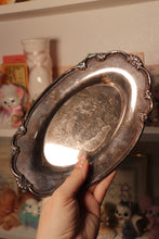 Load image into Gallery viewer, Ornate Silver-Toned Palmstone Tray