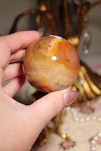 Load image into Gallery viewer, Yellow Peachy Carnelian Sphere