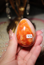 Load image into Gallery viewer, Dreamy Banded Carnelian Egg with Quartz