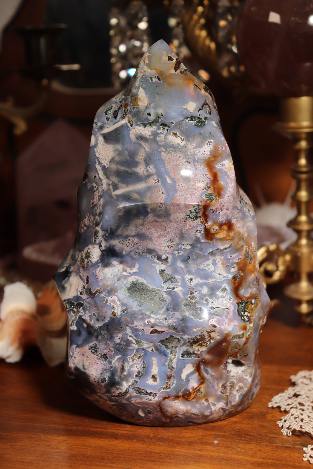 Chunky Blue Cosmic Jasper Flame