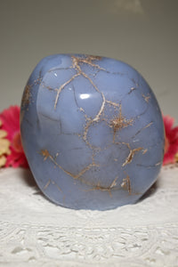 Dragon Egg Blue Chalcedony Freeform