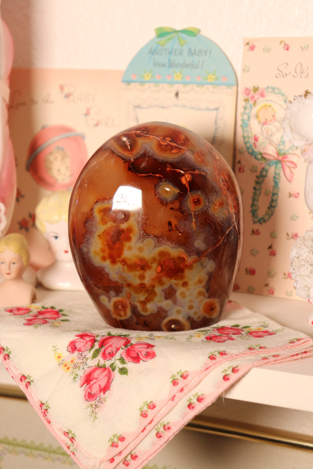 Chunky Unique Carnelian Freeform with Quartz