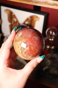 Colorful Petrified Wood Sphere