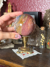 Load image into Gallery viewer, Large Pink &amp; Periwinkle Sea Jasper Sphere