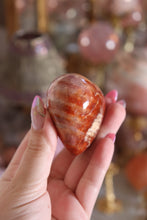 Load image into Gallery viewer, Unique Pink Striped Carnelian Heart