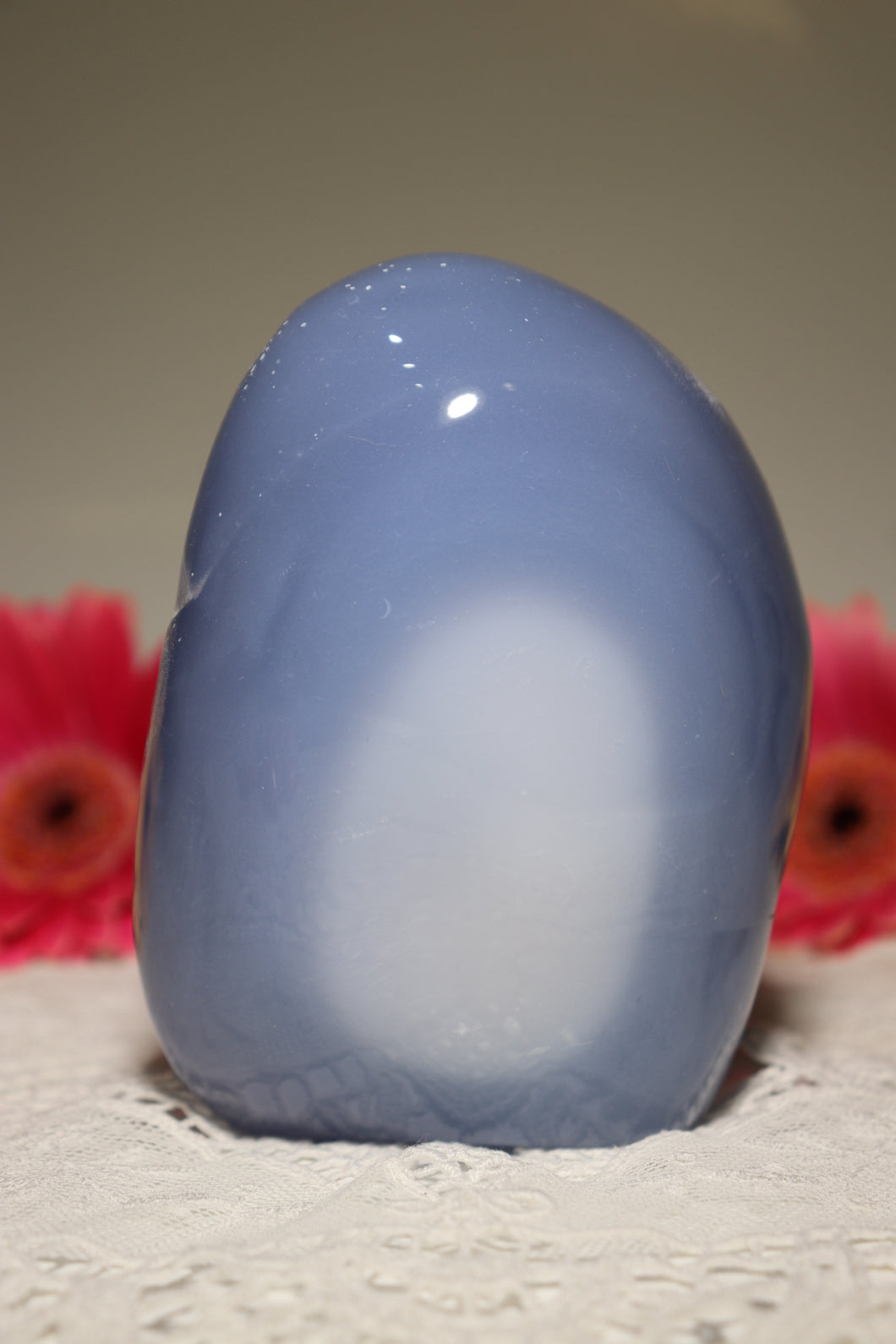 Milky Center Blue Chalcedony Freeform