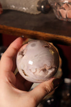 Load image into Gallery viewer, Bubbly Druzy Pink Amethyst Sphere