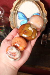 Unique Carnelian Palmstones