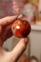 Load image into Gallery viewer, Unique Dendritic Carnelian Sphere