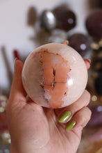 Load image into Gallery viewer, Large Quartzy Peach Carnelian Sphere