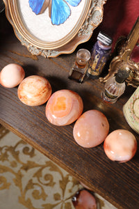 Peachy Carnelian Palmstones