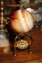 Load image into Gallery viewer, Creamy Banded Carnelian Sphere