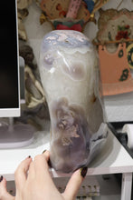 Load image into Gallery viewer, XL 22lbs Cool-Toned Blue Flower Agate with Quartz Freeform