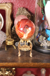 Chocolate Strawberry Carnelian Sphere