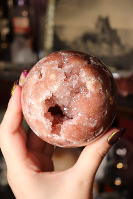 Raspberry Pink Amethyst Sphere
