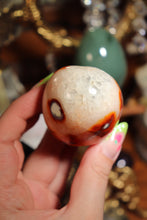 Load image into Gallery viewer, Carnelian x Orca Palmstone with Quartz