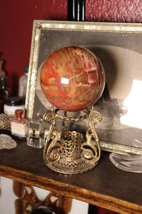 Large Petrified Wood Sphere