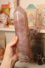 Load image into Gallery viewer, XL Lavender Rose Quartz Tower