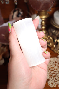 (1) Satin Spar Selenite Cleansing Cylinder