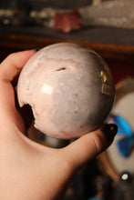 Load image into Gallery viewer, Bubbly Sugary Pink Amethyst Sphere