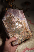 Load image into Gallery viewer, XXL Semi-Polished Saturated Pink Amethyst Tower