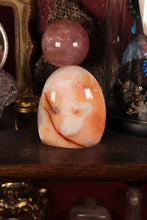 Load image into Gallery viewer, Peachy Carnelian with Quartz Freeform