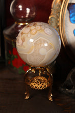 Load image into Gallery viewer, Flower Agate Sphere with Banding &amp; Quartz Inclusions