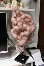 Load image into Gallery viewer, Statement Pastel Blush Pink Amethyst Freeform on Custom Stand