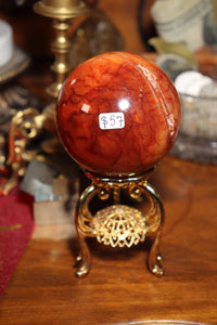 Custard Yellow Carnelian Sphere