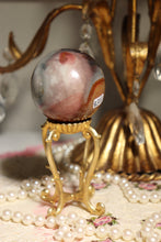 Load image into Gallery viewer, “Pumpkin” Polychrome Jasper Sphere
