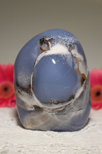 Milky Center Blue Chalcedony Freeform