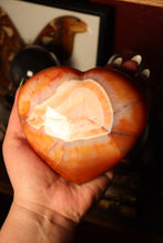 Load image into Gallery viewer, Large Banded Carnelian Heart