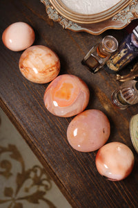 Peachy Carnelian Palmstones