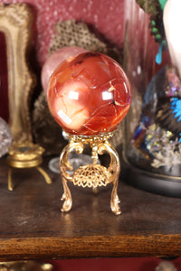 Chocolate Strawberry Carnelian Sphere